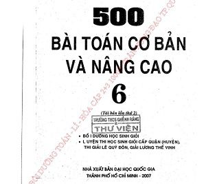 Ebook 500 bài toán cơ bản và nâng cao 6