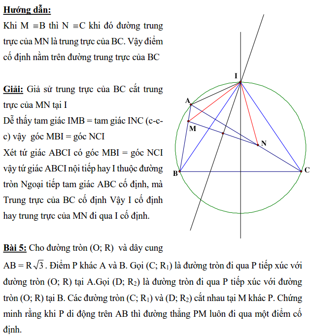 Ôn tập: Chứng minh đường thẳng đi qua điểm cố định-4