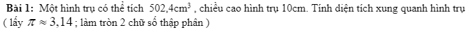 Ôn tập: Diện tích các hình trong không gian-4