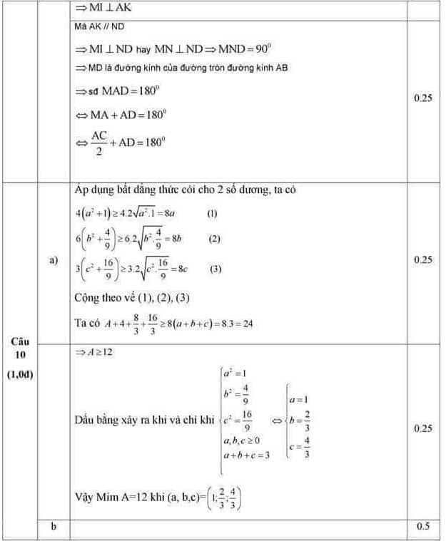Đề thi vào 10 môn Toán tỉnh Bắc Ninh 2018 có đáp án