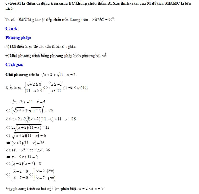 Đề thi vào 10 môn Toán tỉnh Ninh Thuận 2018
