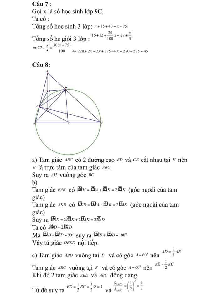 Đề thi vào 10 môn Toán TP Hồ Chí Minh 2018 có đáp án
