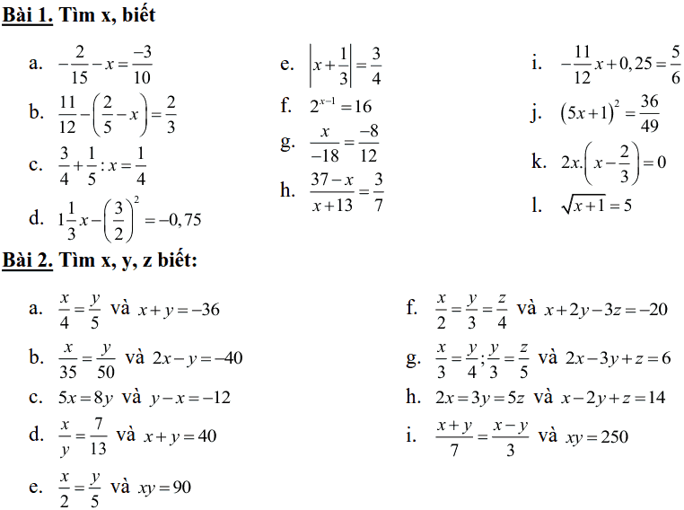 Đề cương ôn tập học kì 1 môn Toán 7 THCS Nguyễn Phong Sắc 2018-2019-4