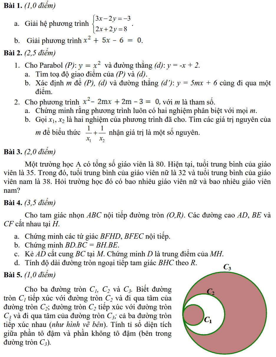 Đề thi Toán vào lớp 10 Quảng Ngãi năm học 2018-2019