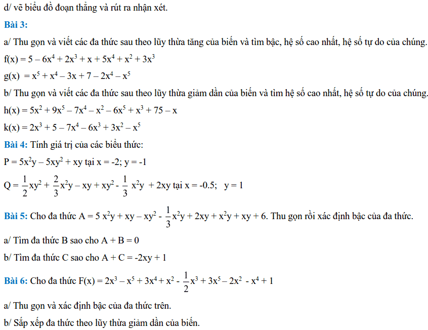 Đề cương ôn tập cuối năm môn Toán 7 THCS Mai Dịch 2017-2018-1