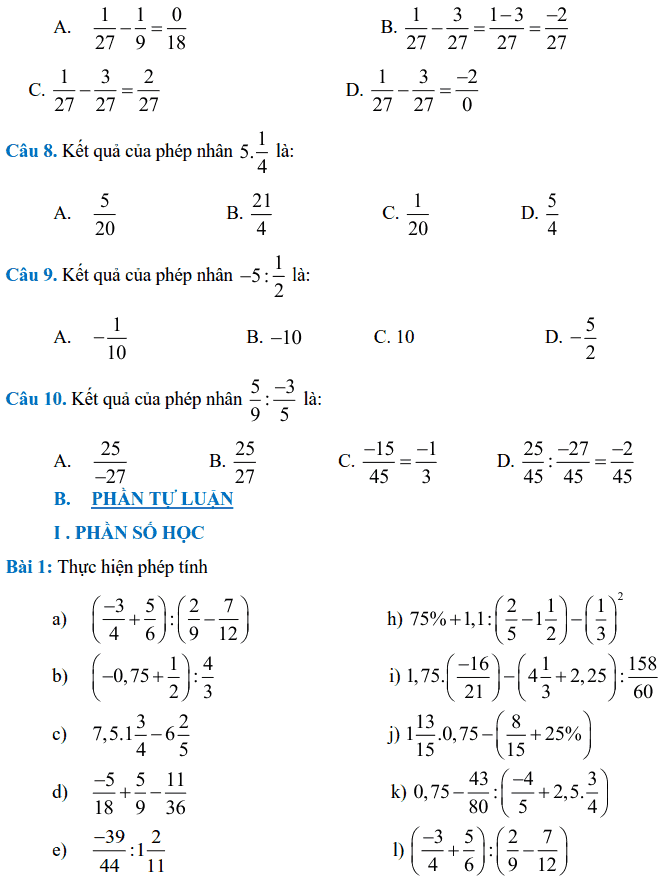 Đề cương ôn tập HK2 môn Toán 6 THCS Nguyễn Bỉnh Khiêm 2017-2018-1