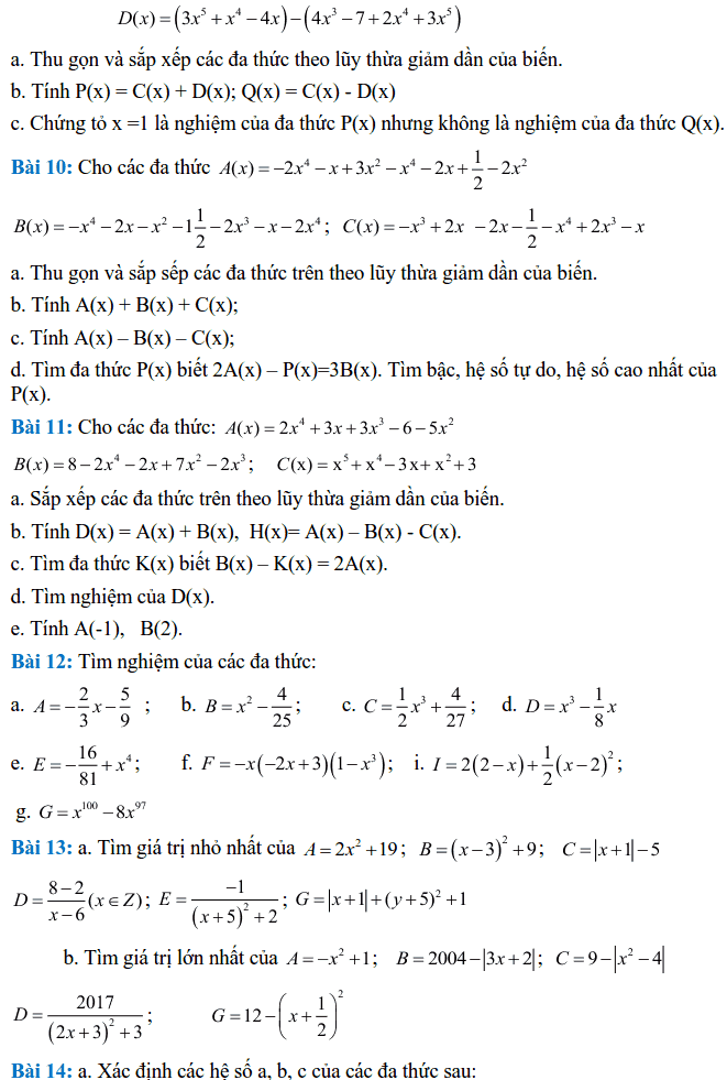 Đề cương ôn tập HK2 môn Toán 7 THCS Lê Quý Đôn 2017-2018-3