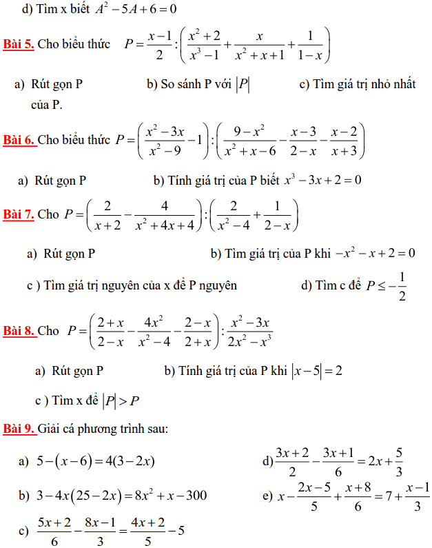 Đề cương ôn tập HK2 môn Toán 8 THCS Lương Thế Vinh 2014-2015-1