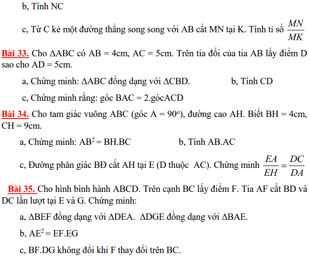 Đề cương ôn tập HK2 môn Toán 8 THCS Lương Thế Vinh 2014-2015-6