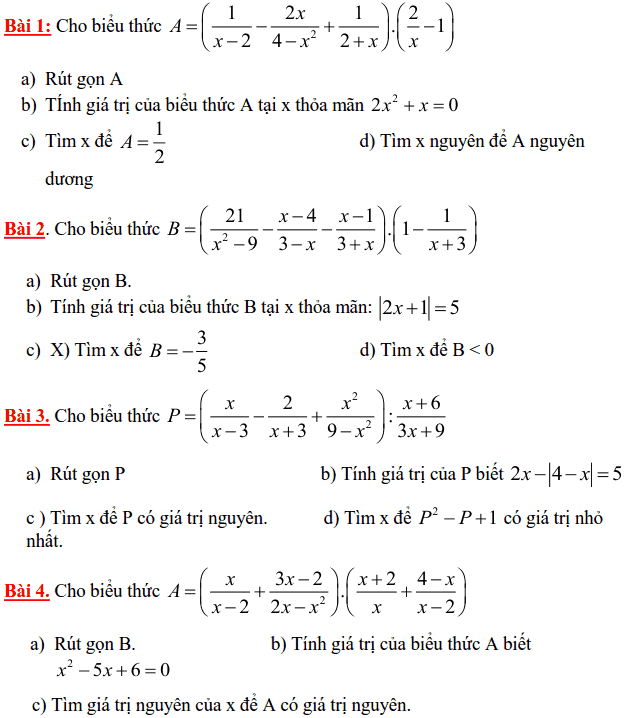 Đề cương ôn tập HK2 môn Toán 8 THCS Lương Thế Vinh 2014-2015
