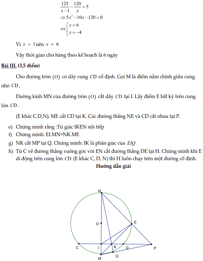 Đề kiểm tra học kì 2 môn Toán 9 quận Hoàng Mai 2017-2018 có đáp án-6