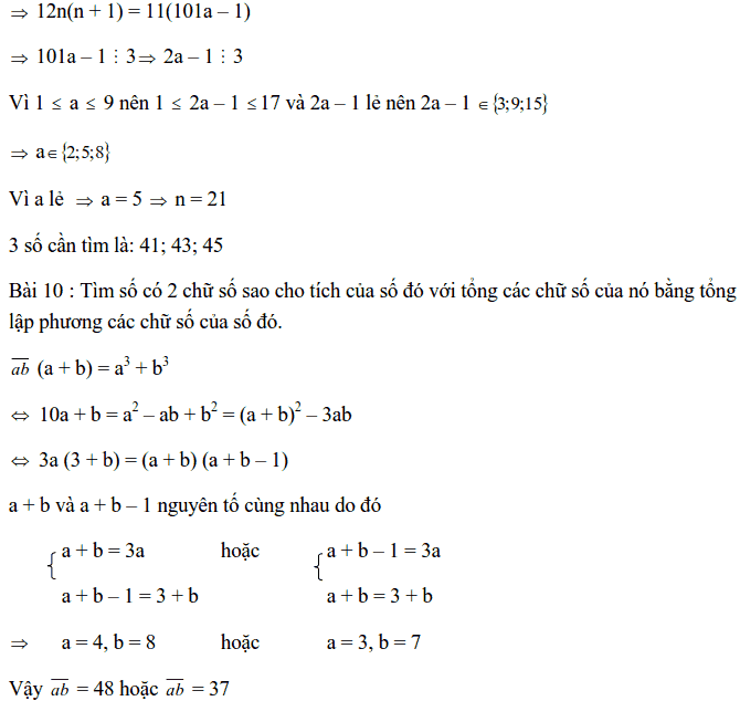 Chuyên đề Số chính phương và các dạng bài tập-13