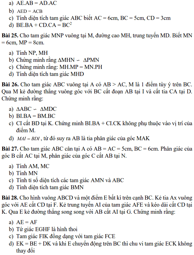 Đề cương ôn tập HK2 môn Toán 8 THCS Nghĩa Tân 2018-2019-4