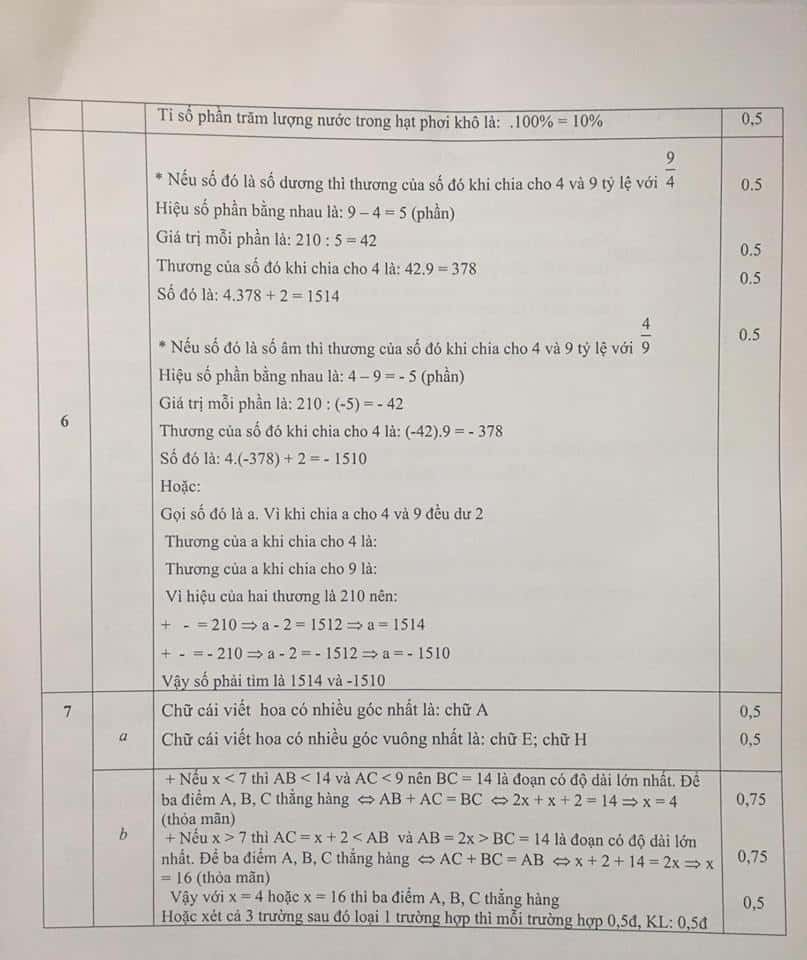 Đề thi HSG môn Toán 6 huyện Quốc Oai năm 2016-2017 có đáp án-2