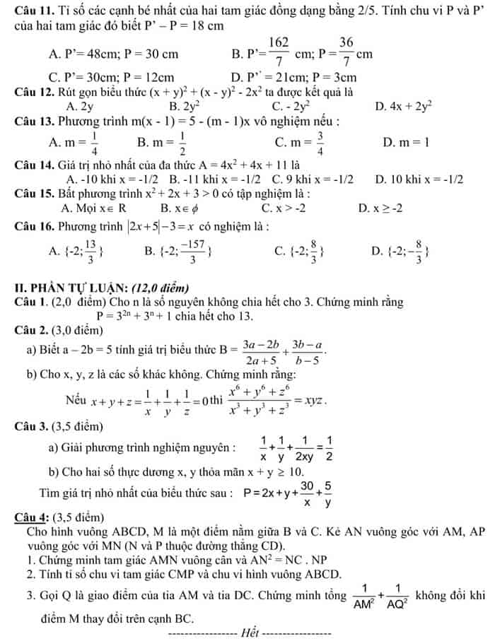 Đề thi HSG môn Toán 8 huyện Phù Ninh 2016-2017 có đáp án-1