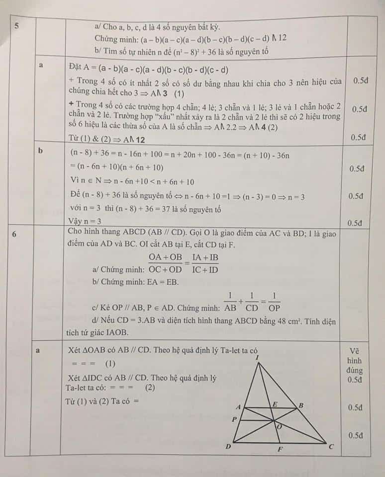 Đề thi HSG môn Toán 8 huyện Quốc Oai năm 2016-2017 có đáp án-3