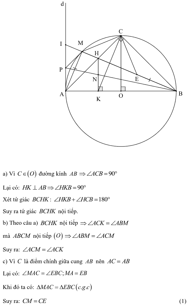 Tuyển tập các bài Hình học trong đề thi vào lớp 10 Hà Nội từ 2006 tới nay-12