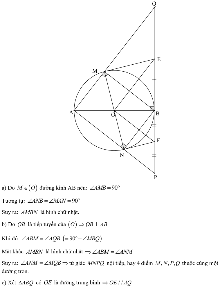 Tuyển tập các bài Hình học trong đề thi vào lớp 10 Hà Nội từ 2006 tới nay-16