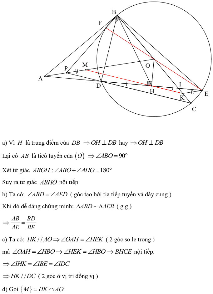 Tuyển tập các bài Hình học trong đề thi vào lớp 10 Hà Nội từ 2006 tới nay-21