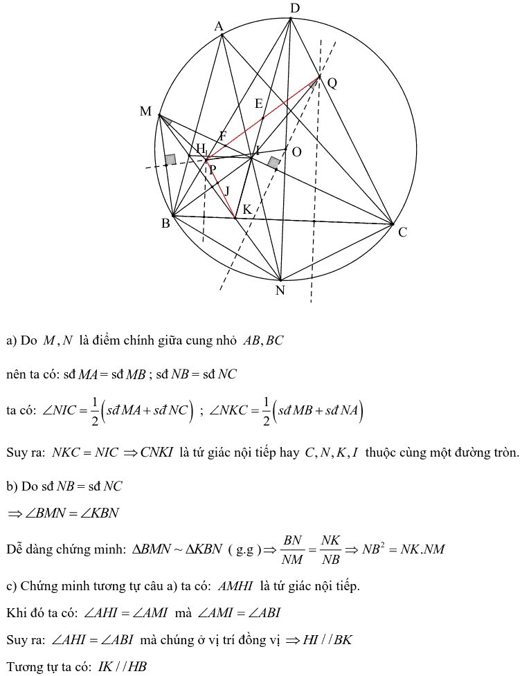 Tuyển tập các bài Hình học trong đề thi vào lớp 10 Hà Nội từ 2006 tới nay-23