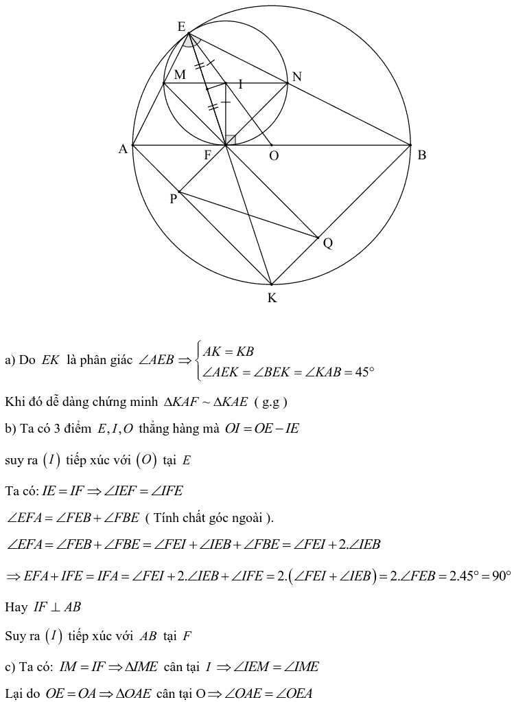 Tuyển tập các bài Hình học trong đề thi vào lớp 10 Hà Nội từ 2006 tới nay-4