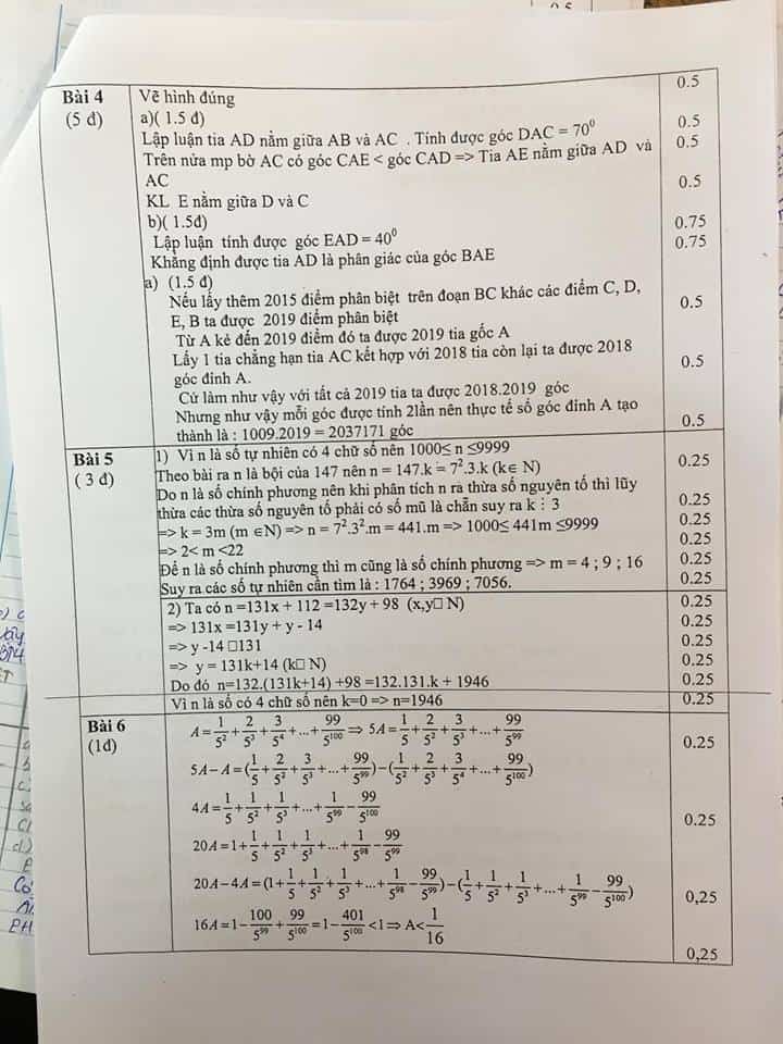 Đề thi HSG môn Toán 6 huyện Thanh Trì năm 2018-2019 có đáp án-2