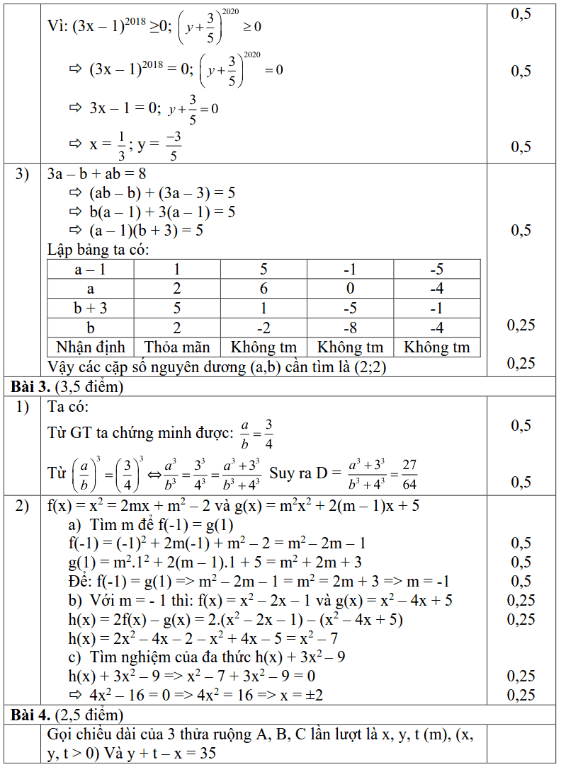 Đề thi HSG môn Toán 7 huyện Chương Mỹ năm 2018-2019 có đáp án-3
