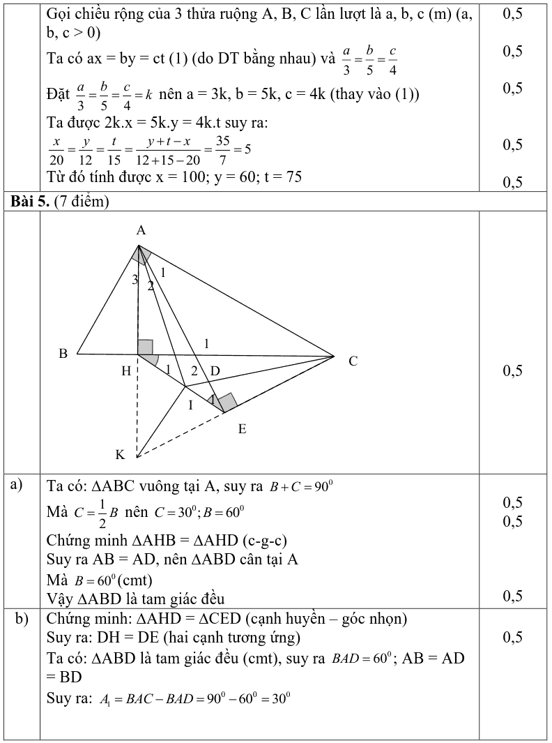 Đề thi HSG môn Toán 7 huyện Chương Mỹ năm 2018-2019 có đáp án-4