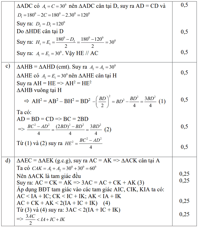 Đề thi HSG môn Toán 7 huyện Chương Mỹ năm 2018-2019 có đáp án-5