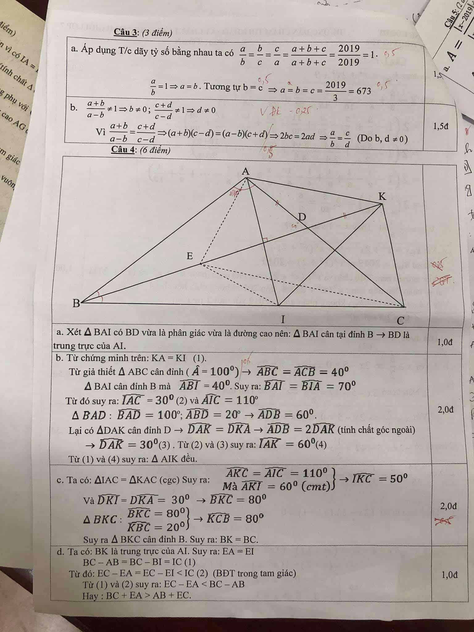 Đề thi HSG môn Toán 7 huyện Thường Tín năm 2018-2019 có đáp án-2