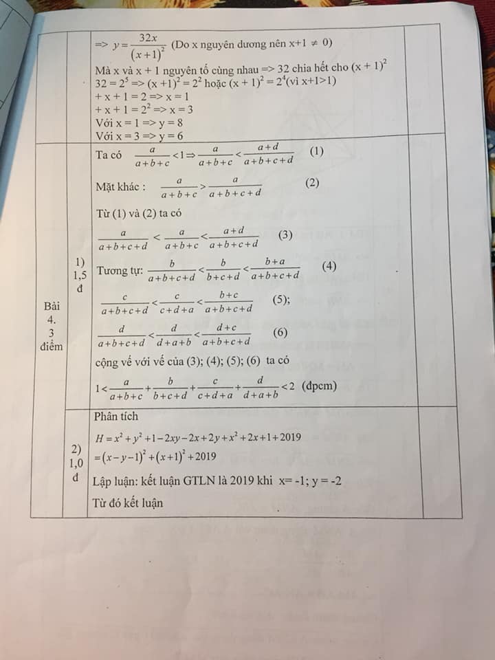 Đề thi HSG môn Toán 8 huyện Chương Mỹ năm 2018-2019 có đáp án-3