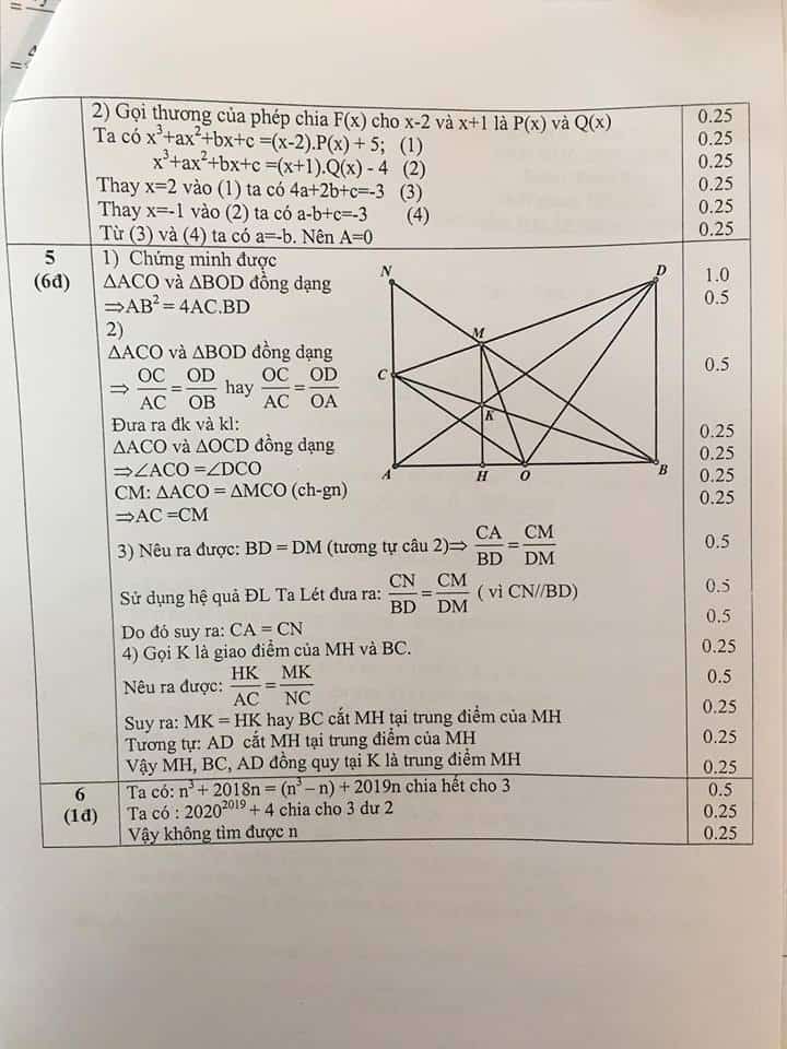 Đề thi HSG môn Toán 8 huyện Thanh Trì năm 2018-2019 có đáp án-2