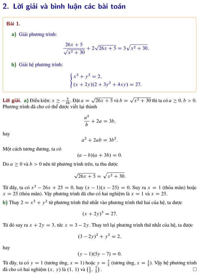 Đề thi Toán vòng 1 vào 10 trường THPT chuyên KHTN năm 2019 có lời giải-1