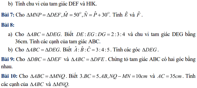 Bài tập tuần 10 – Toán lớp 7 – THCS Dịch Vọng Hậu-1