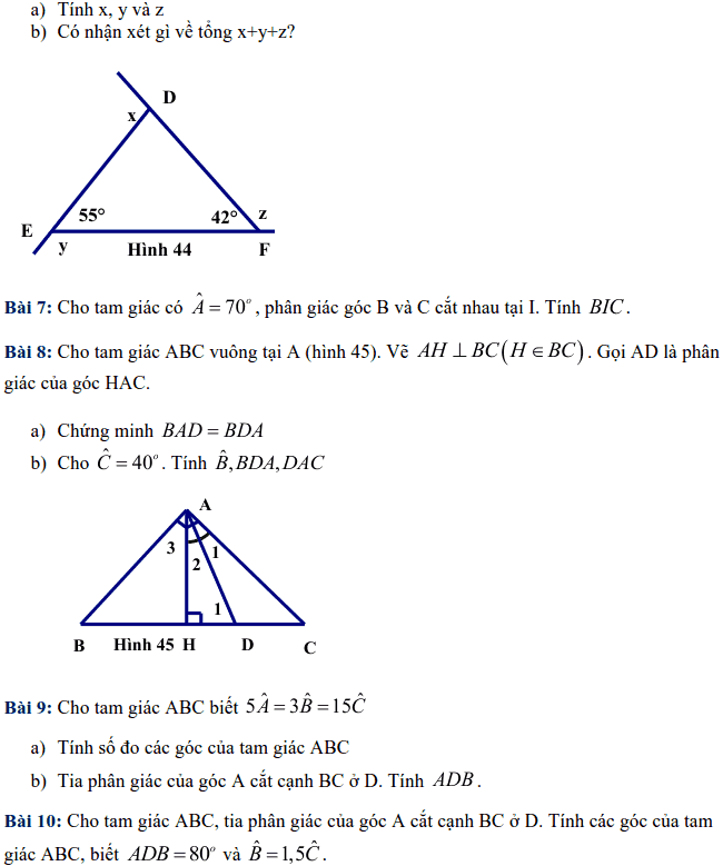 Bài tập tuần 9 – Toán lớp 7 – THCS Dịch Vọng Hậu-1