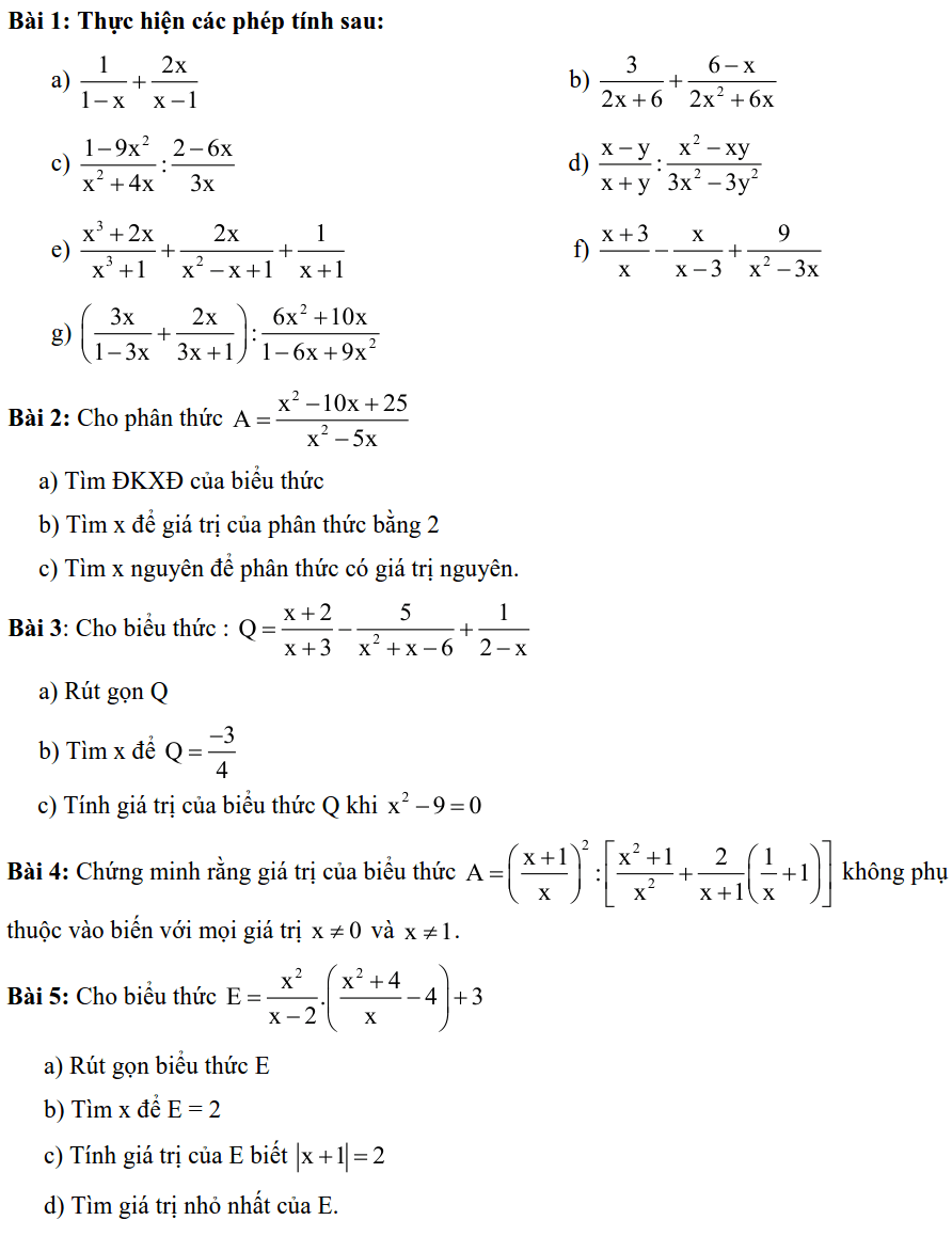 Đề cương ôn tập HK1 môn Toán 8 THCS Mai Dịch 2019-2020-4