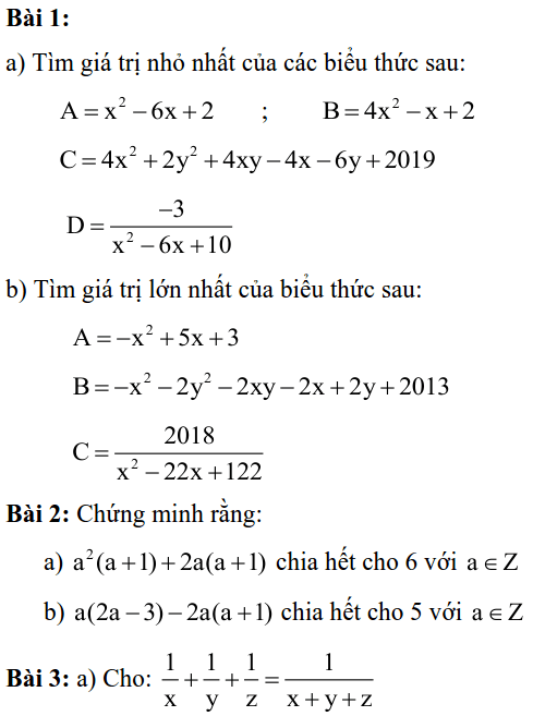 Đề cương ôn tập HK1 môn Toán 8 THCS Mai Dịch 2019-2020-5
