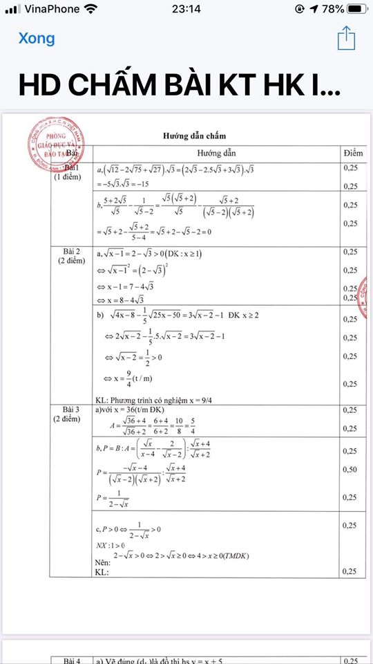 Đề kiểm tra HK1 môn Toán 9 huyện Đông Anh 2019-2020 có đáp án-1