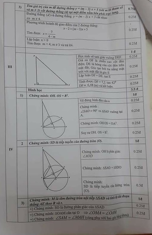 Đề kiểm tra HK1 môn Toán 9 quận Hoàng Mai năm 2019-2020 có đáp án-2