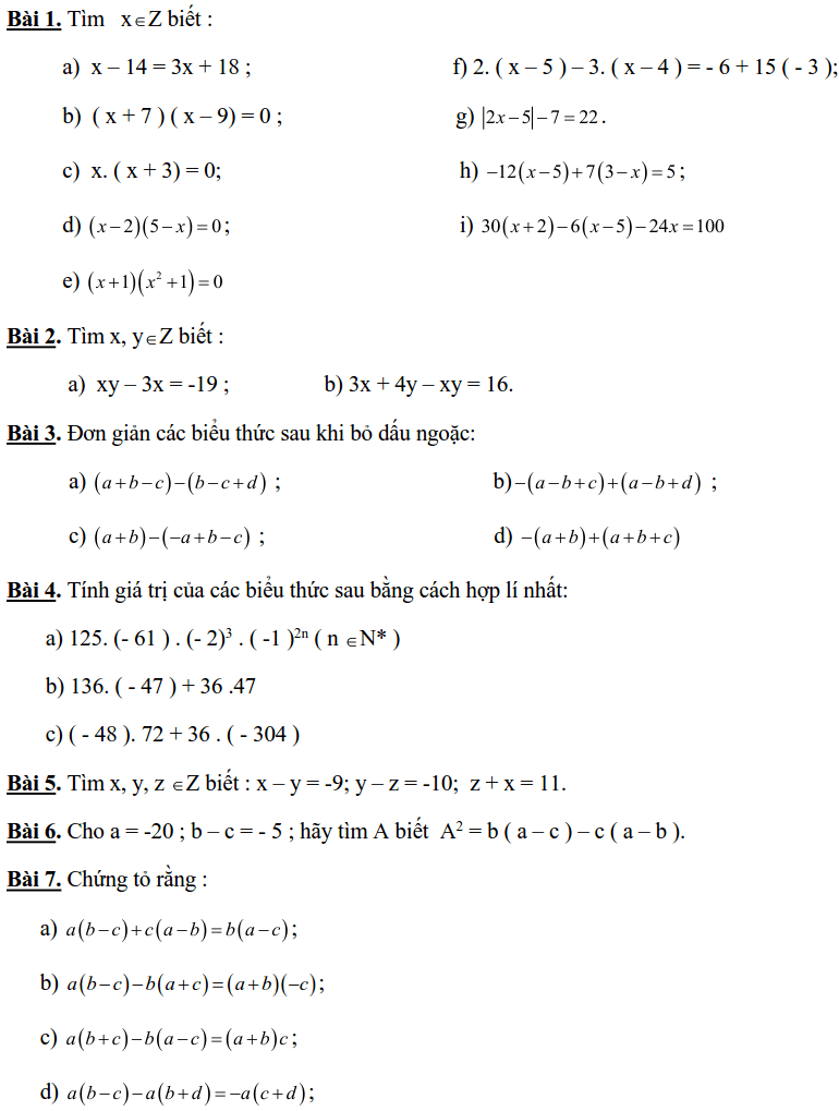 Phiếu bài tập Toán lớp 6 ôn tập nghỉ dịch Corona-6